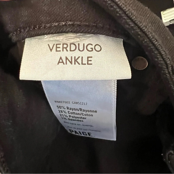 Paige Black Verdugo Ankle Jeans - Picture 4 of 4